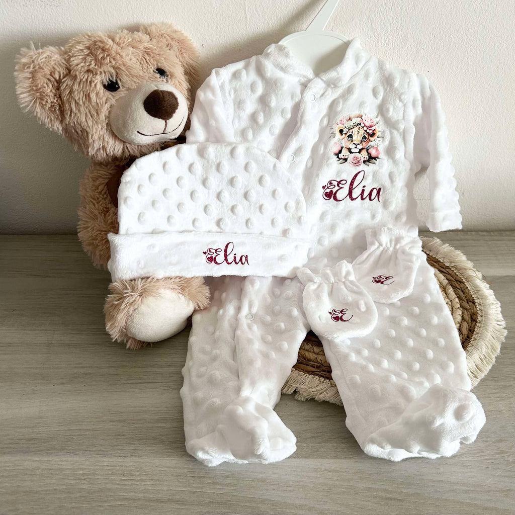 Coffret Pyjama Minky 3pcs Personnalisé