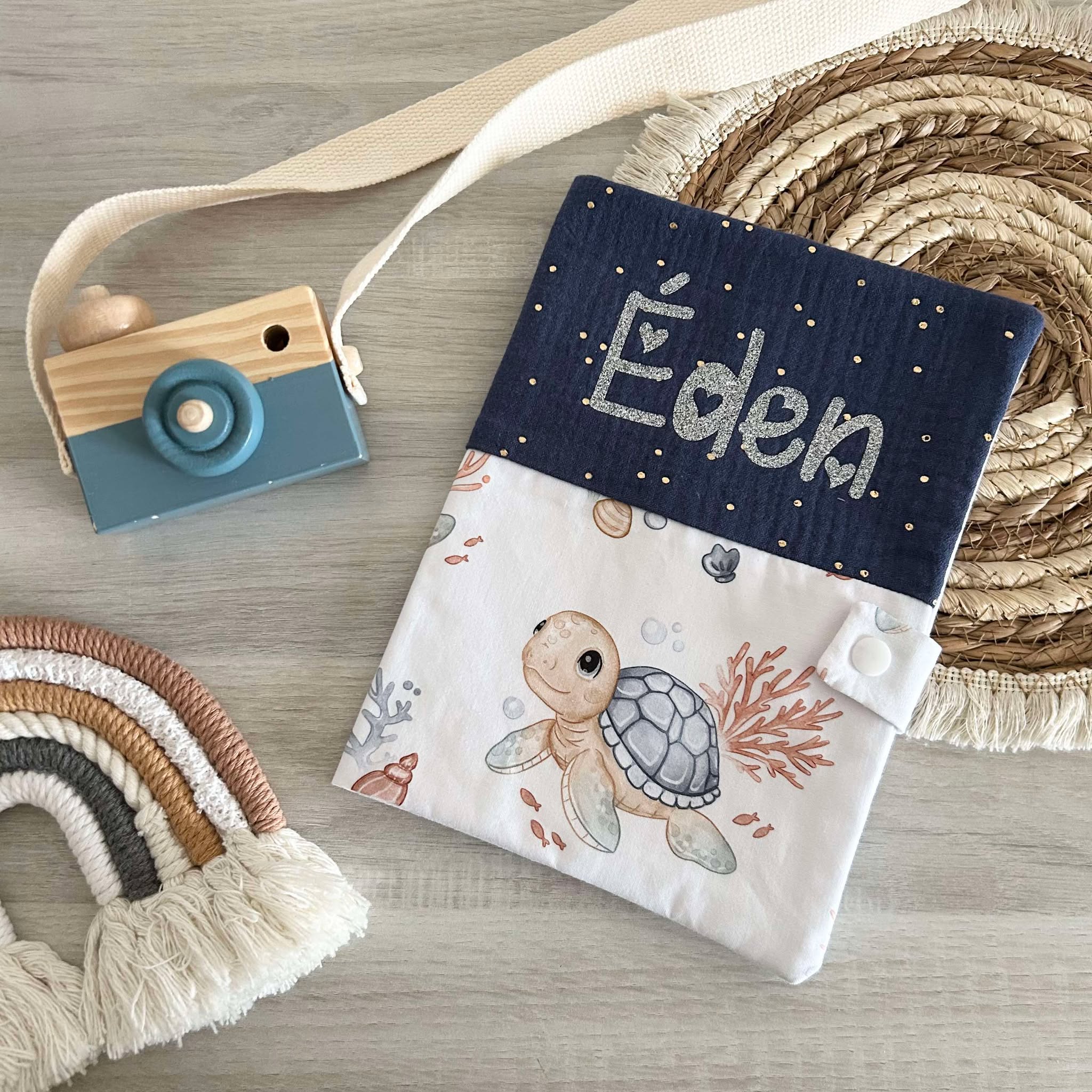 Carnet de Santé Gaze de Coton et Motif Personnalisé