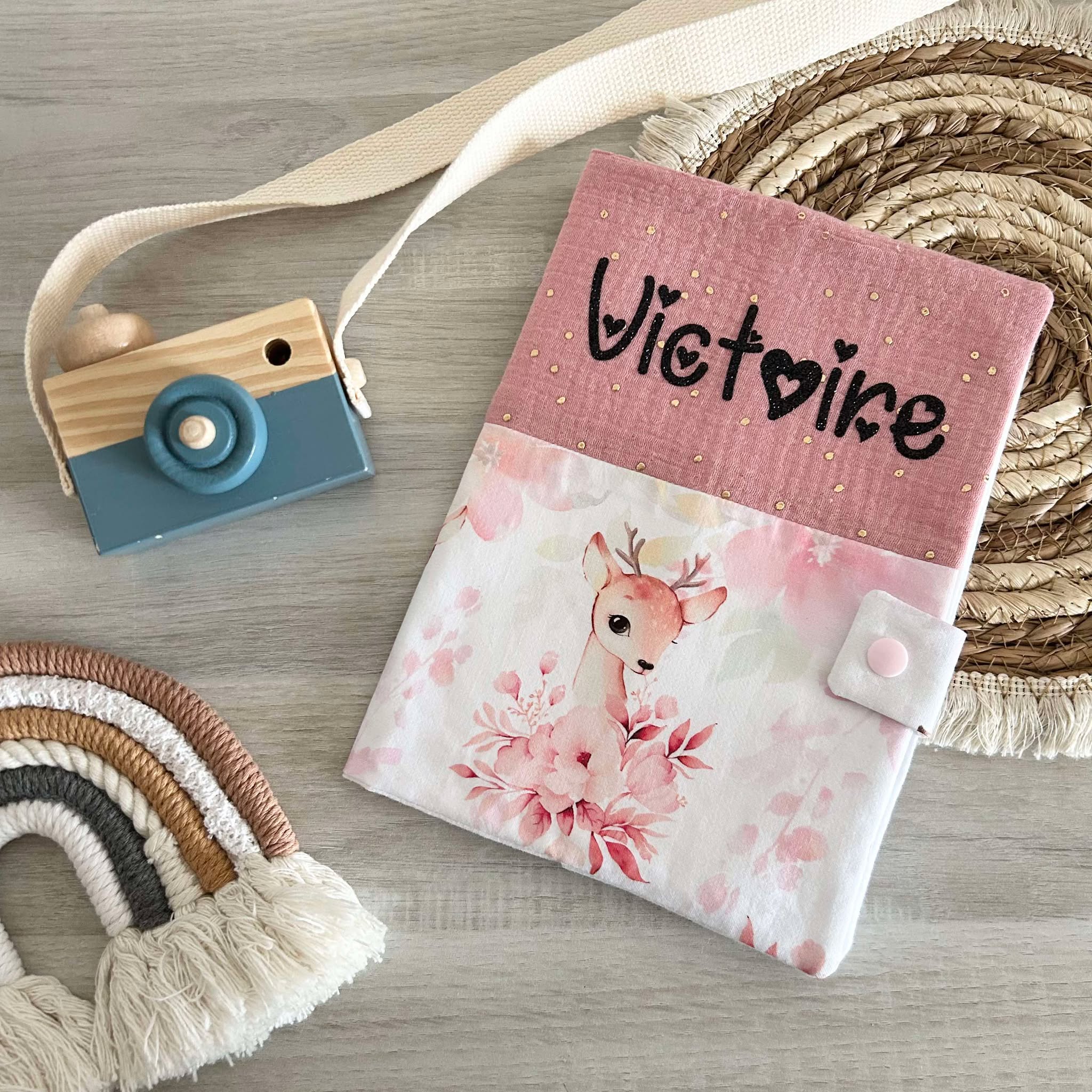 Carnet de Santé Gaze de Coton et Motif Personnalisé