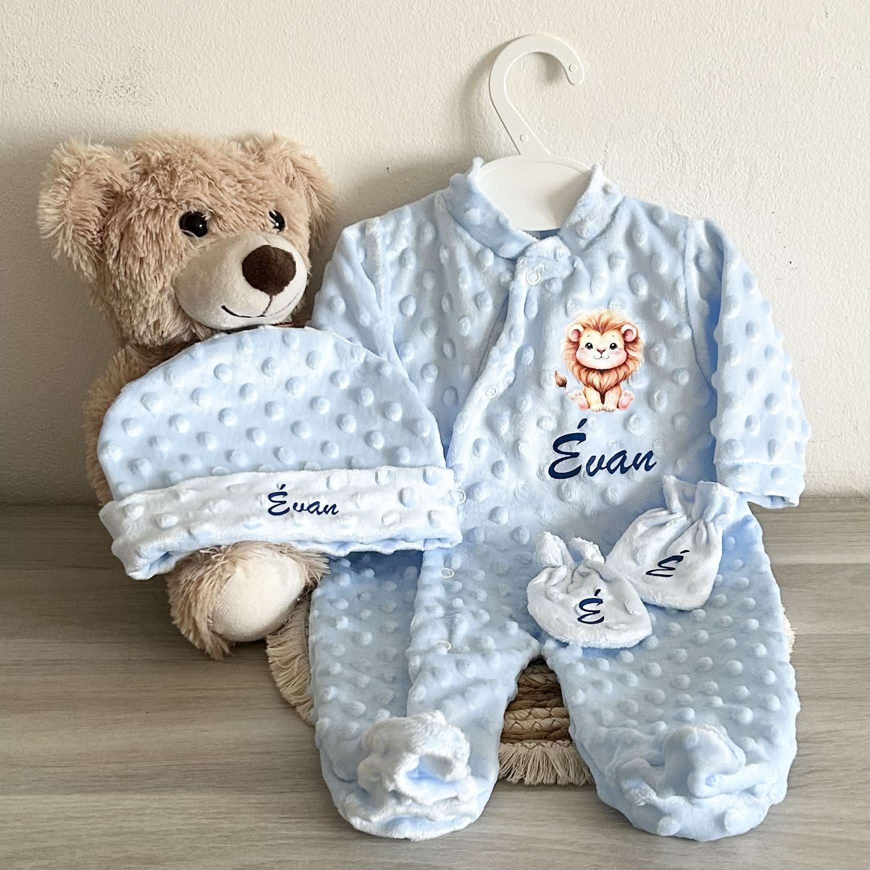 Coffret Pyjama Minky 3pcs Personnalisé