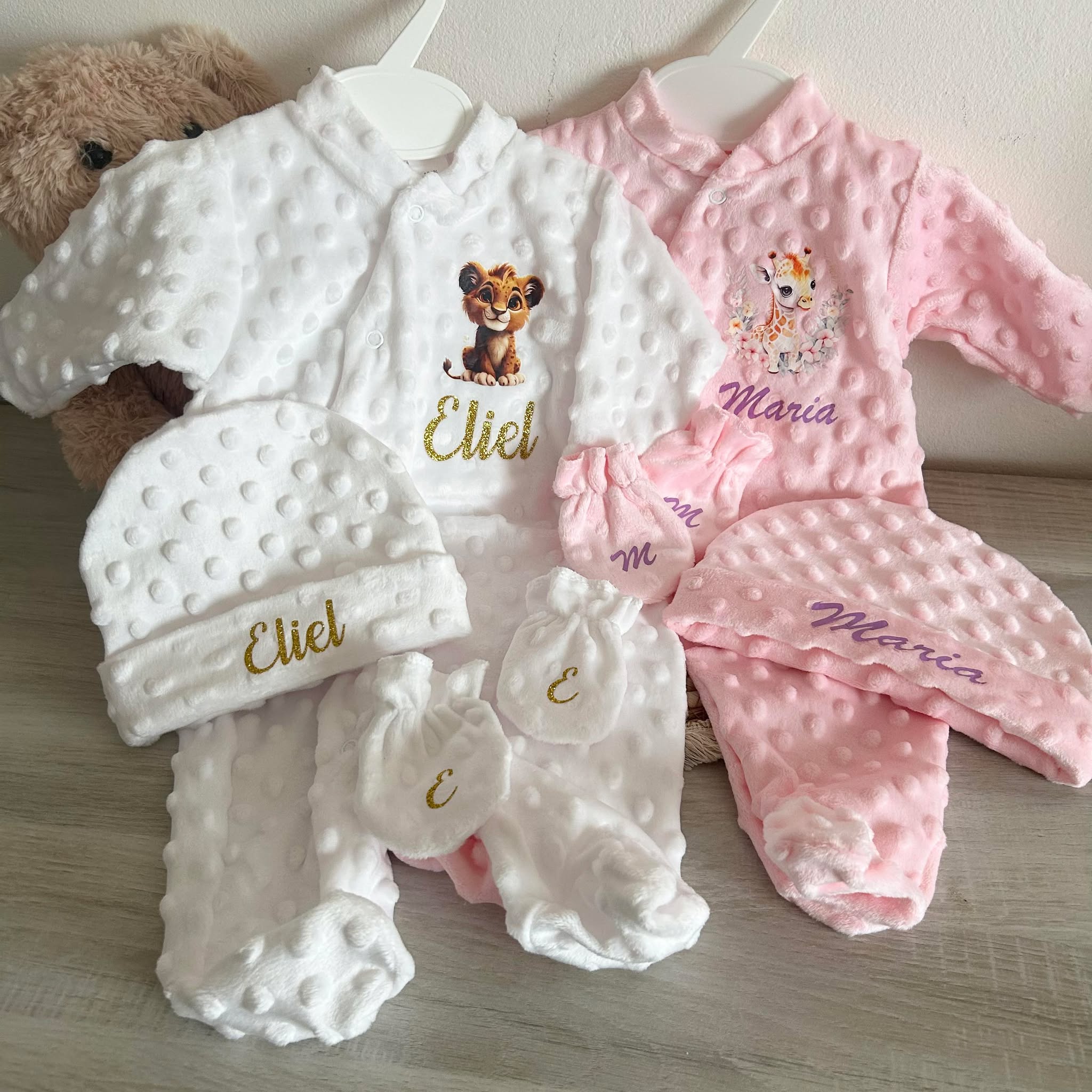 Coffret Pyjama Minky 3pcs Personnalisé