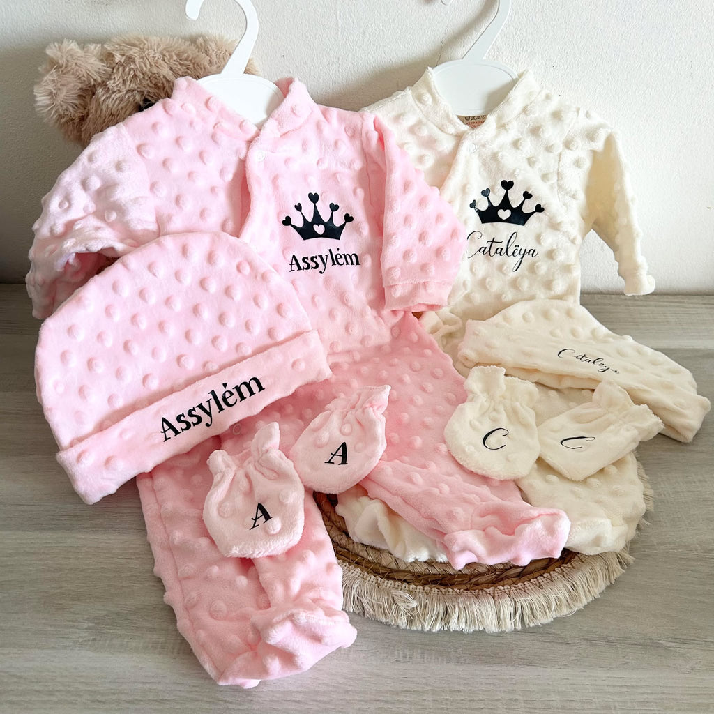 Coffret Pyjama Minky 3pcs Personnalisé