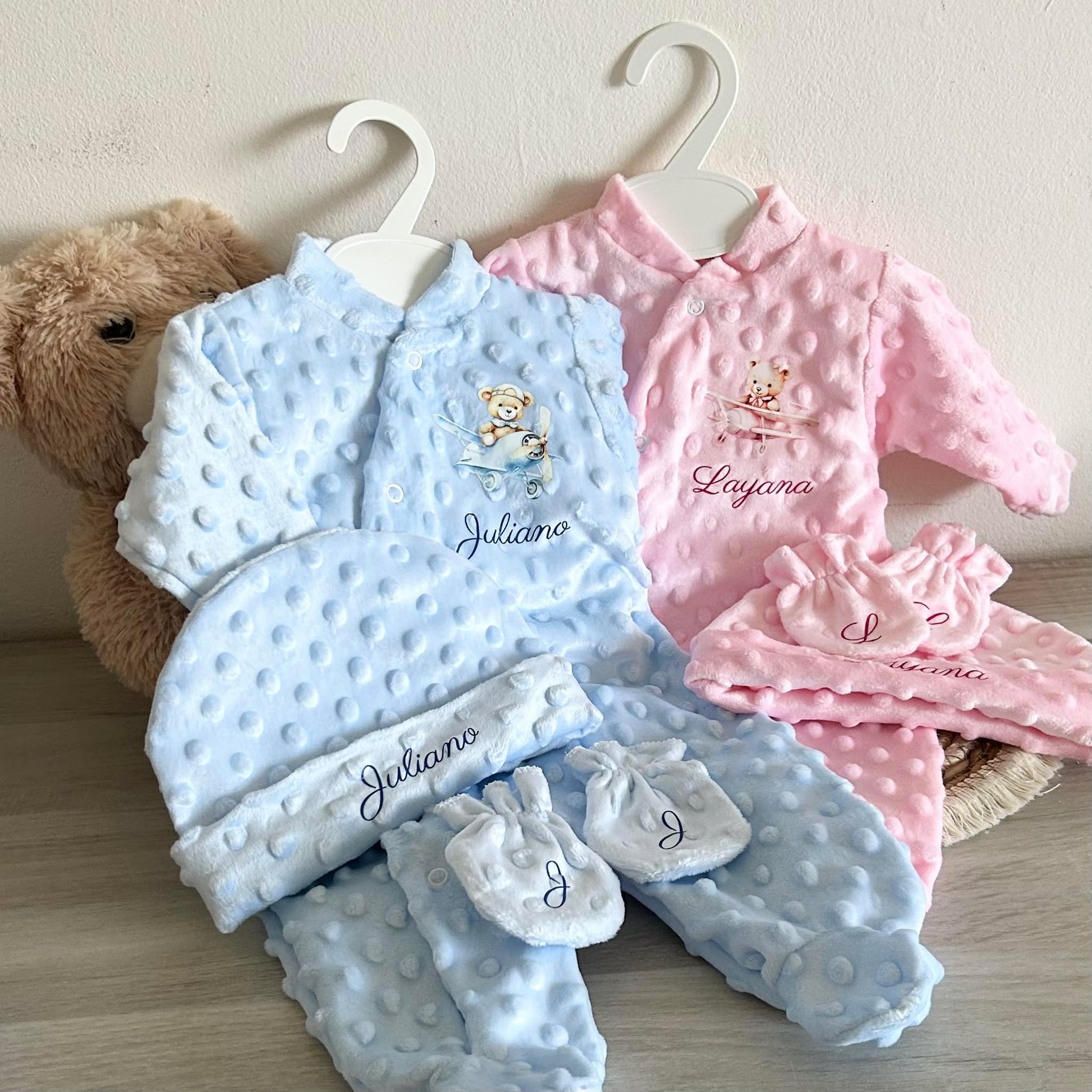 Coffret Pyjama Minky 3pcs Personnalisé
