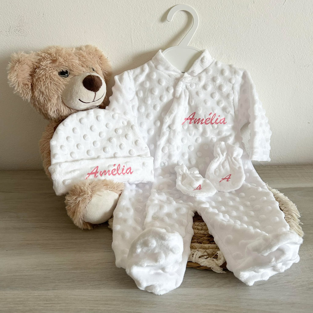 Coffret Pyjama Minky 3pcs Personnalisé