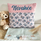Housse de Coussin Minky et Motif Personnalisée