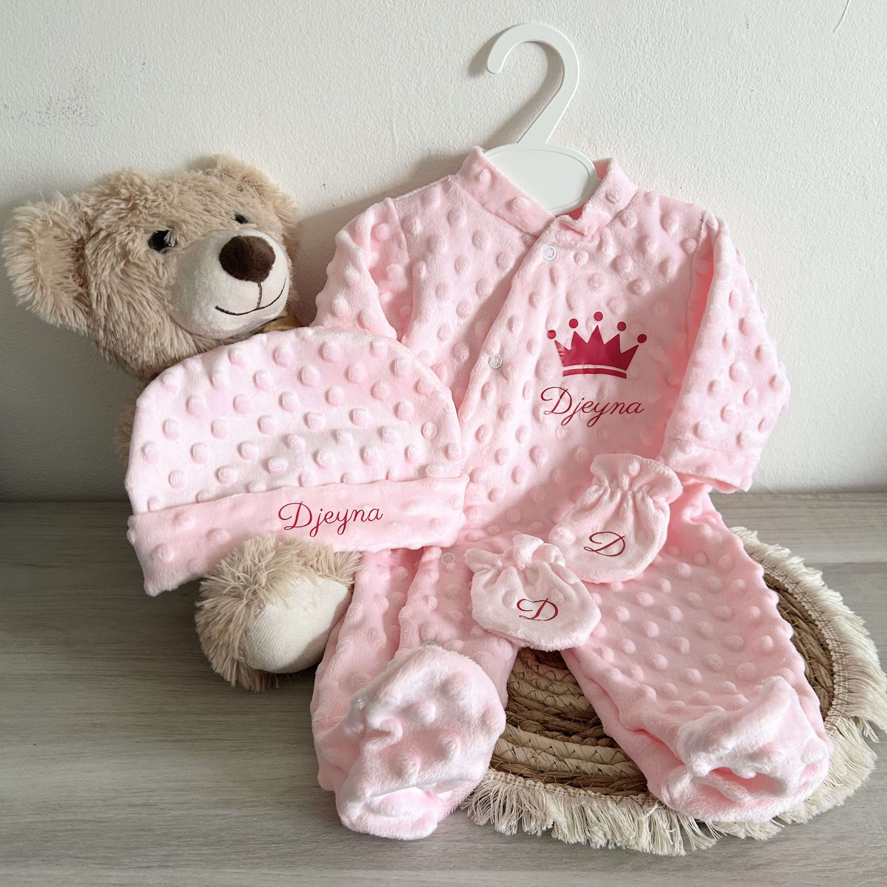 Coffret Pyjama Minky 3pcs Personnalisé