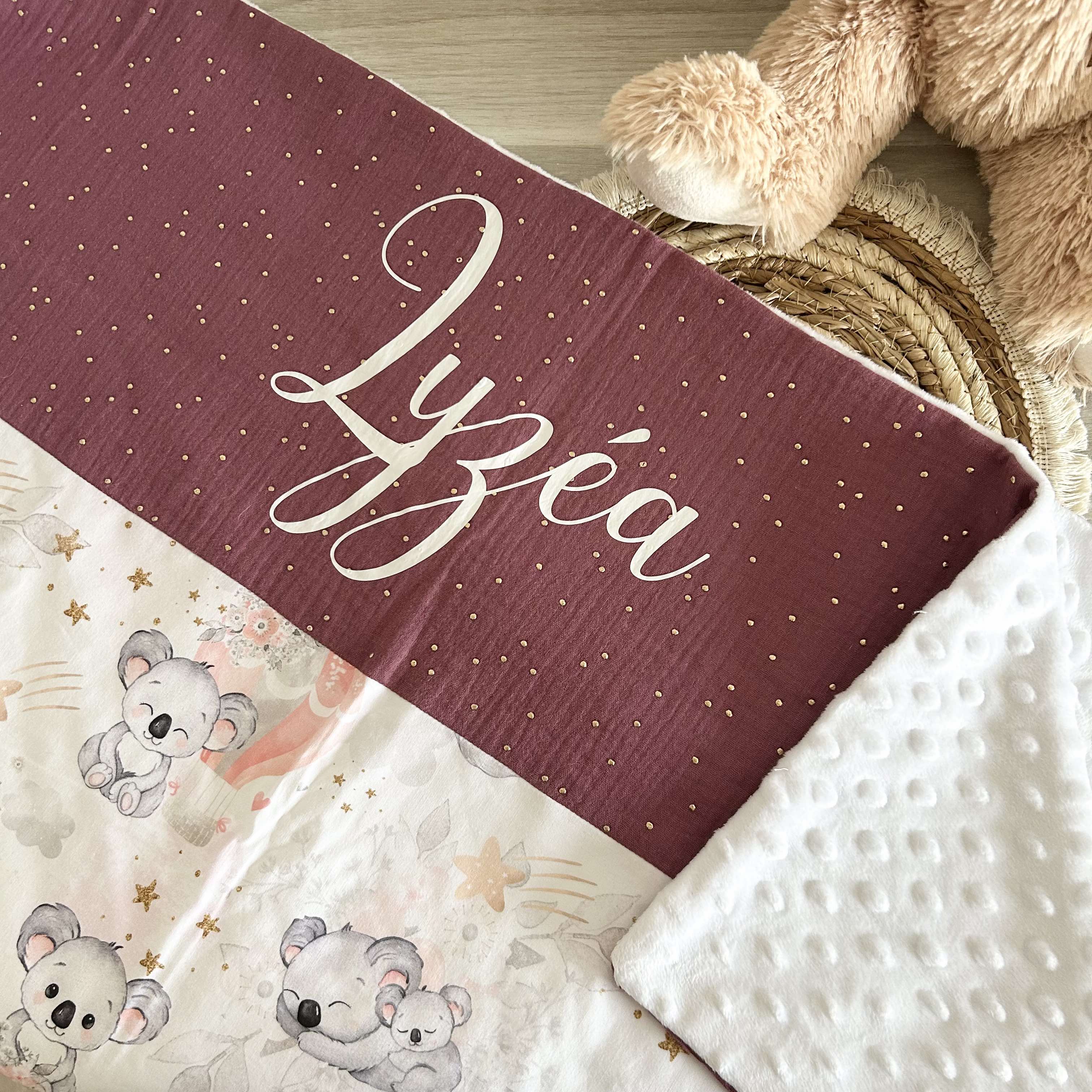 Couverture Gaze et Motif Personnalisée