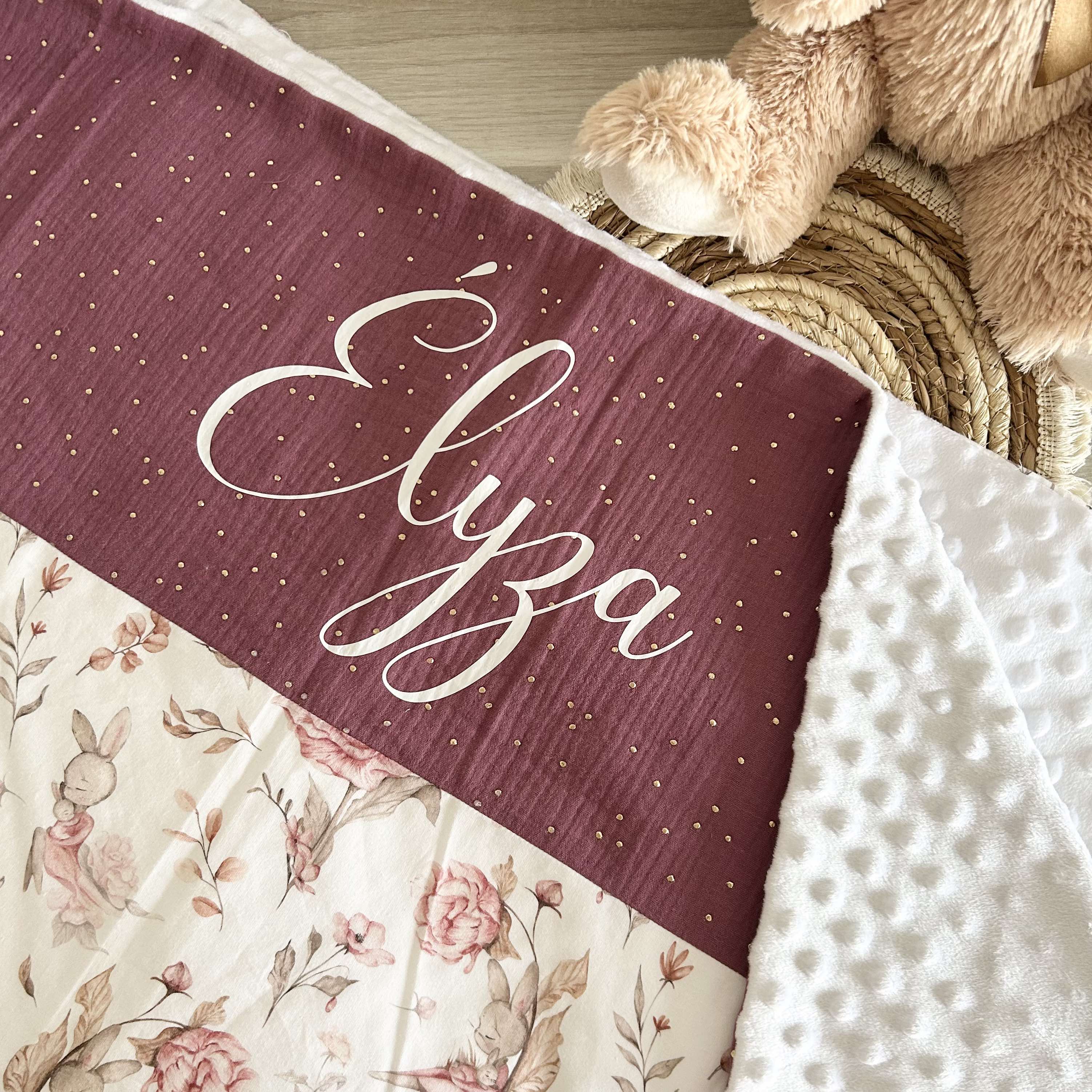 Couverture Gaze et Motif Personnalisée