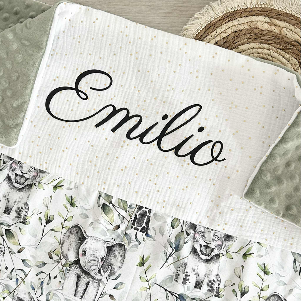 Couverture Gaze et Motif Personnalisée