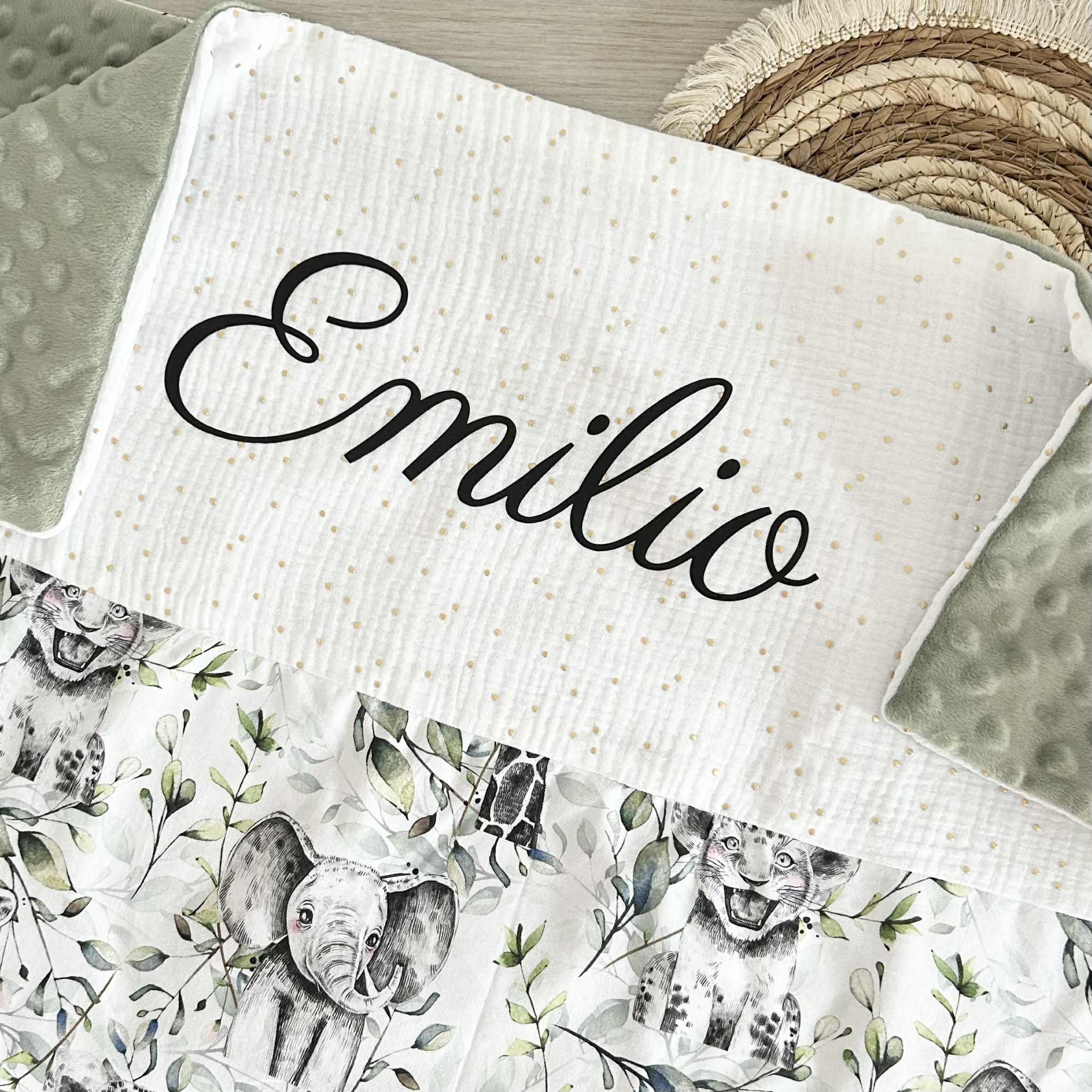 Couverture Gaze et Motif Personnalisée