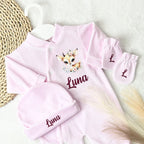Coffret Pyjama 3pcs - Velours (9 couleurs)