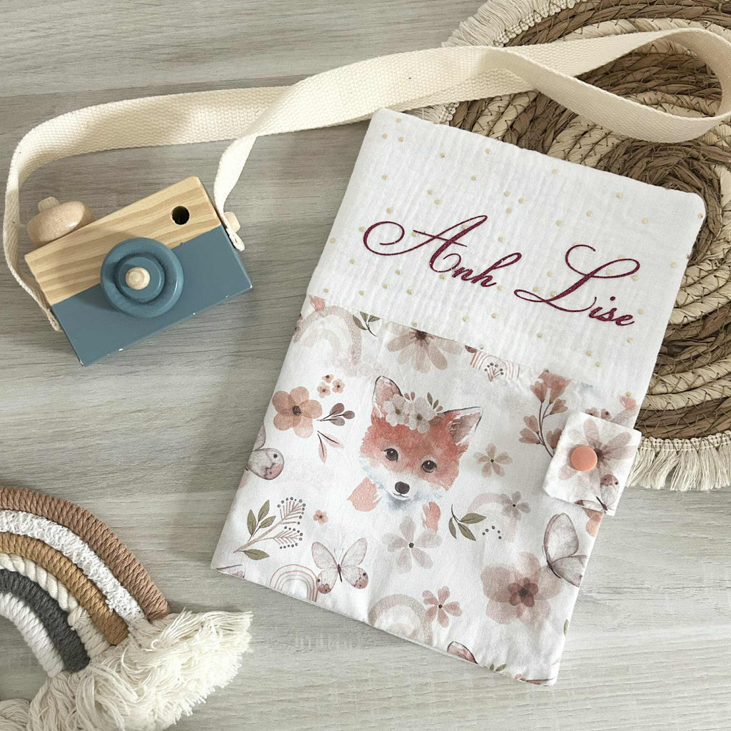 Carnet de Santé Gaze de Coton et Motif Personnalisé