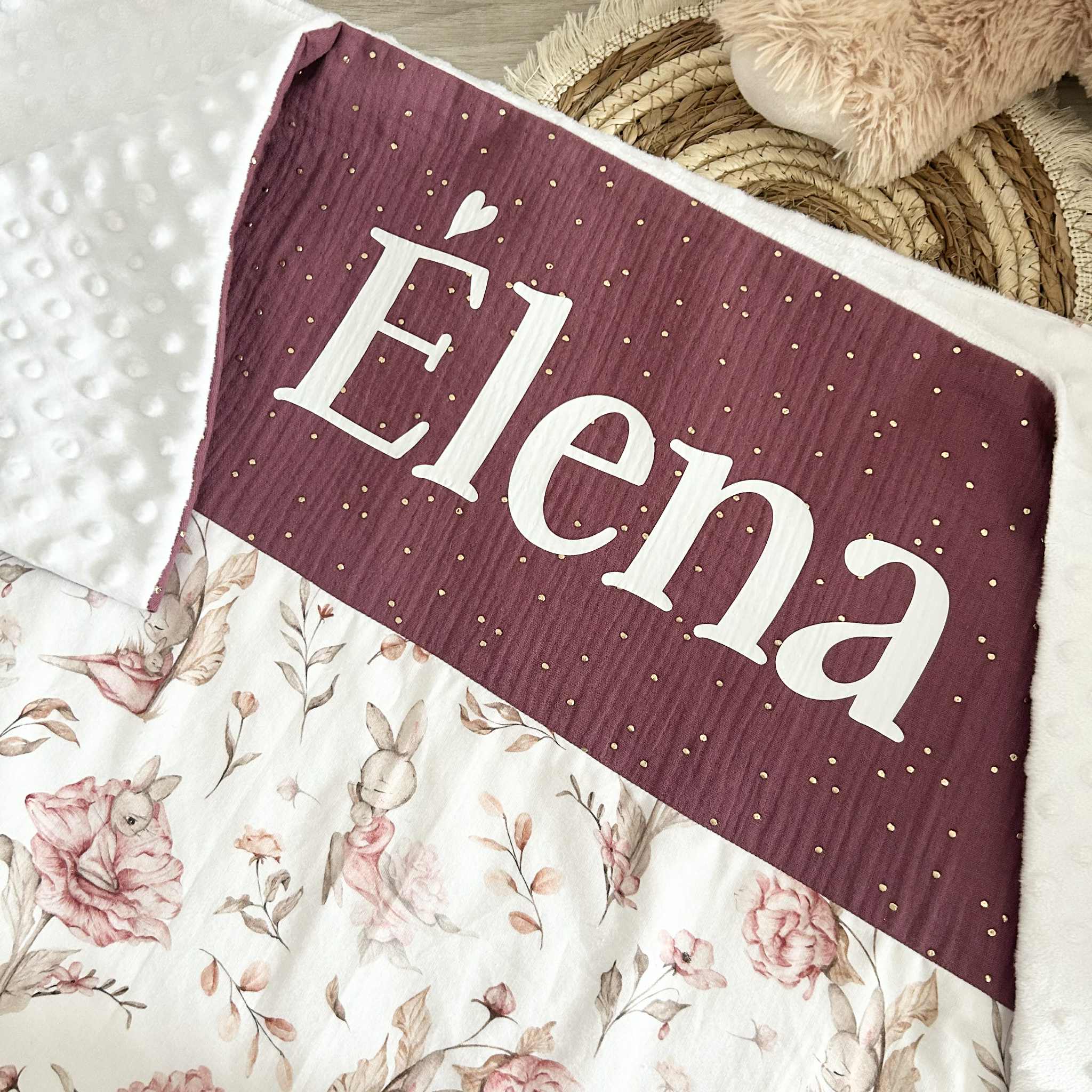 Couverture Gaze et Motif Personnalisée