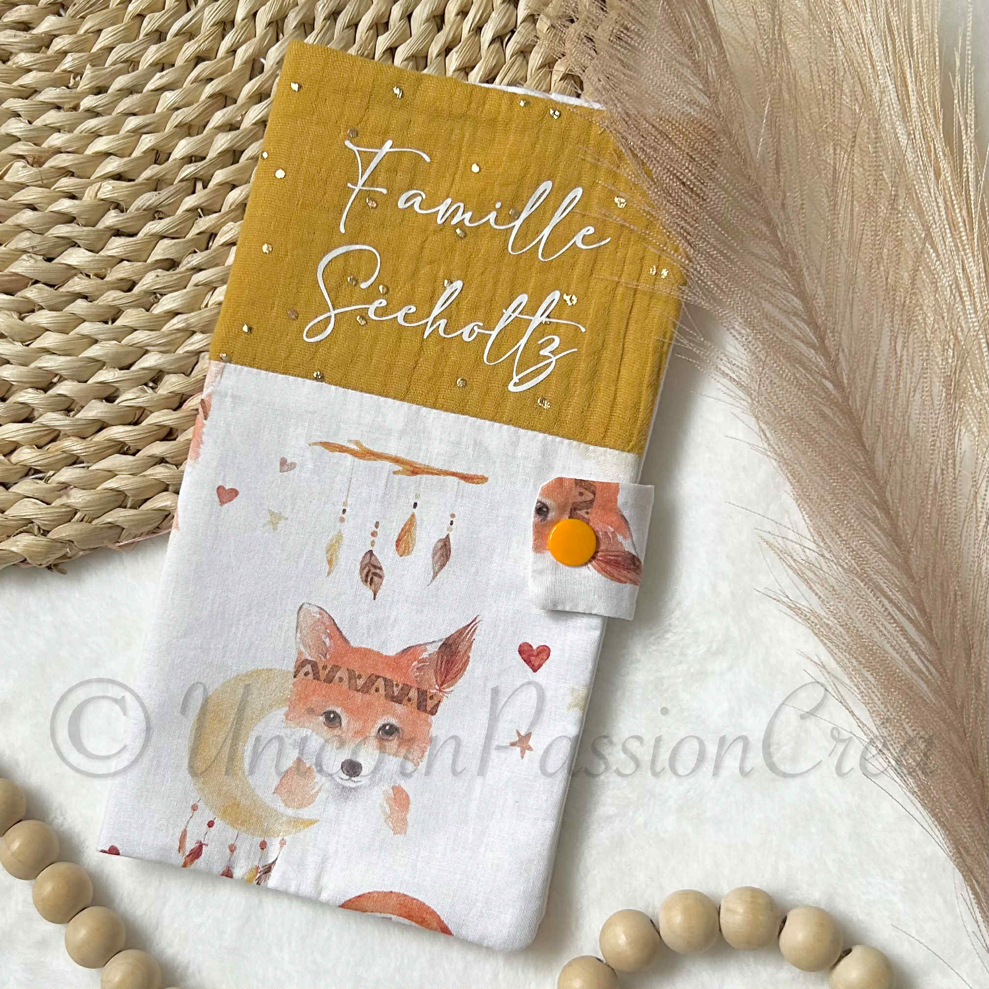 Livret de Famille Gaze de Coton Personnalisé