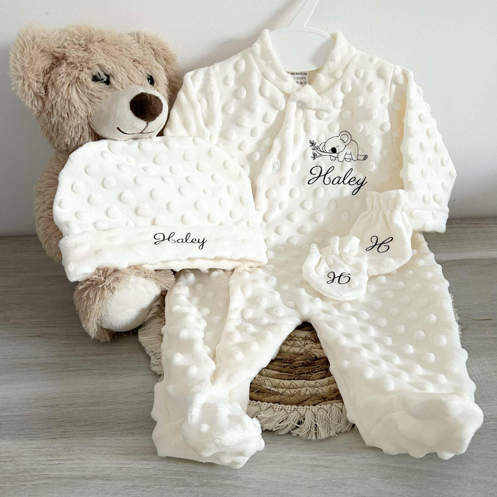 Coffret Pyjama Minky 3pcs Personnalisé