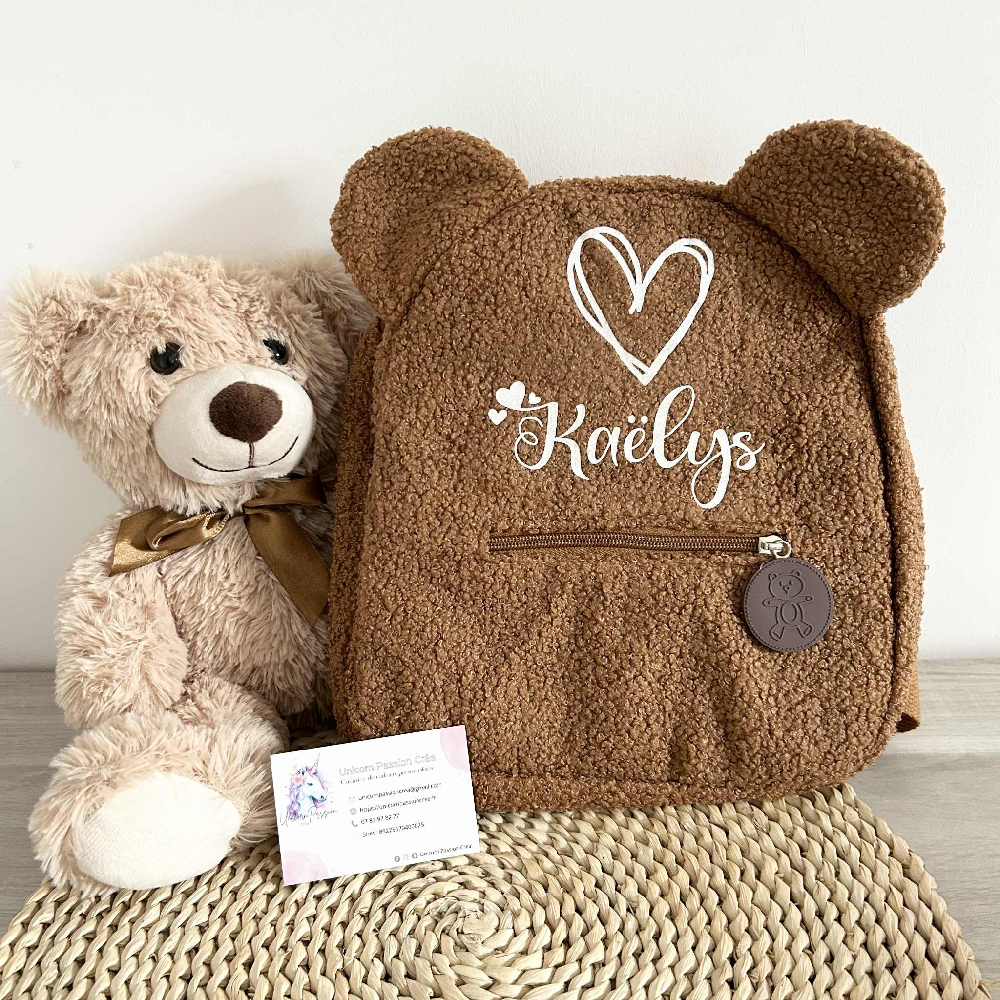 Sac à Dos Ours Moumoute Personnalisé