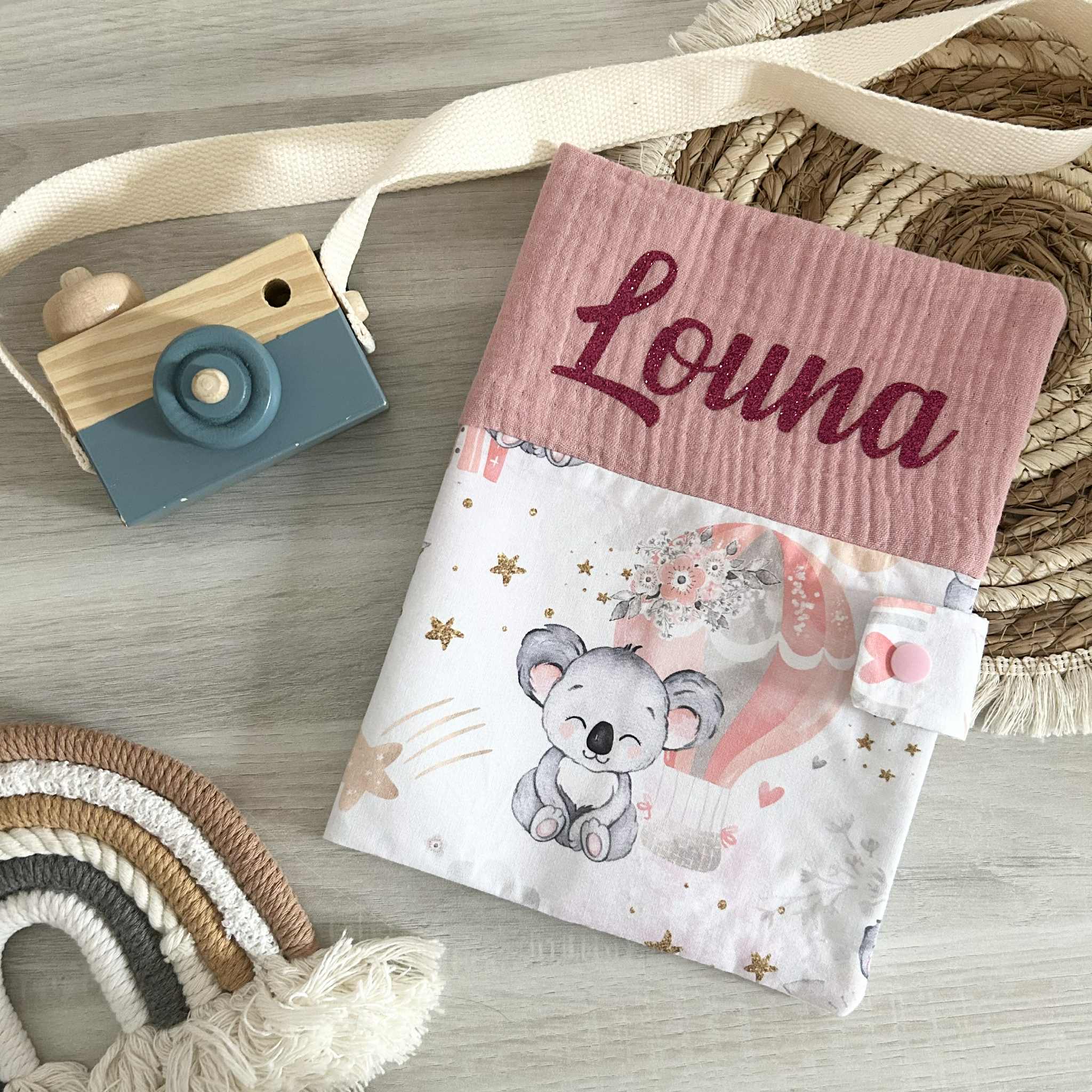 Carnet de Santé Gaze de Coton et Motif Personnalisé