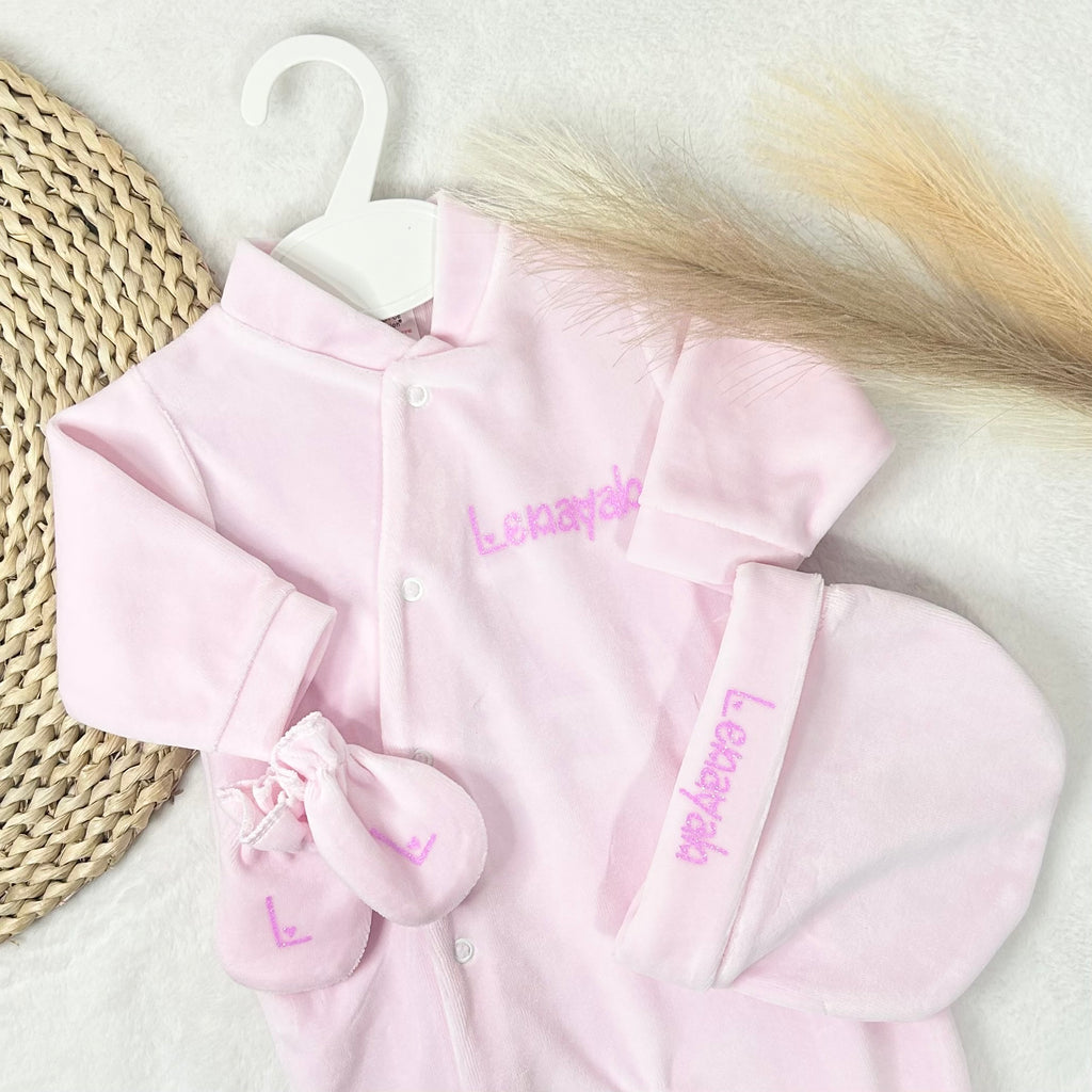 Coffret Pyjama 3pcs - Velours (9 couleurs)