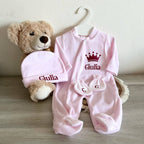 Coffret Pyjama Velours 3pcs Personnalisé