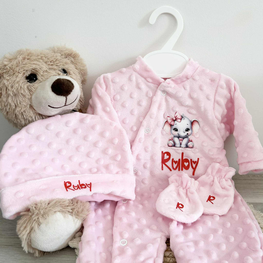 Coffret Pyjama Minky 3pcs Personnalisé