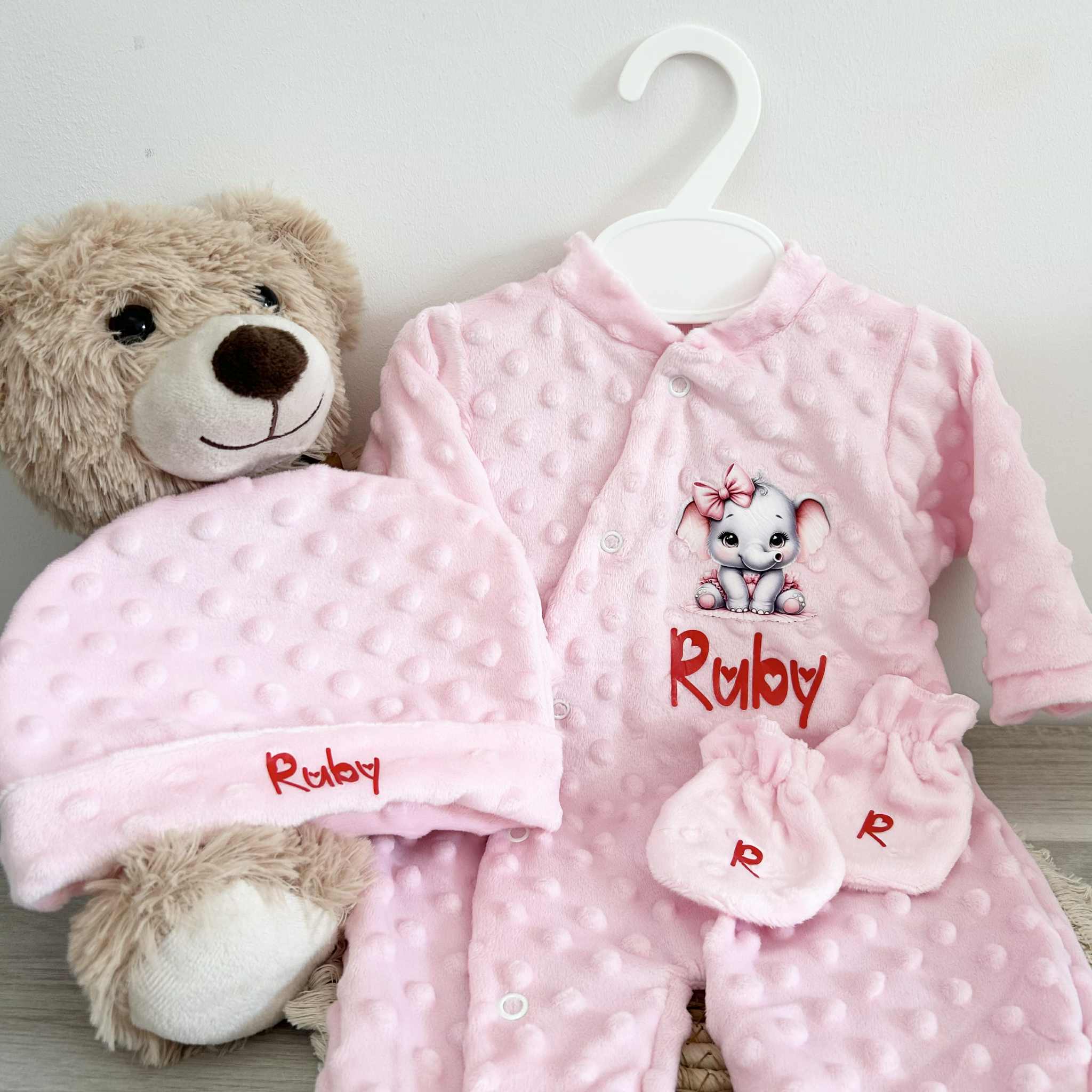 Coffret Pyjama Minky 3pcs Personnalisé