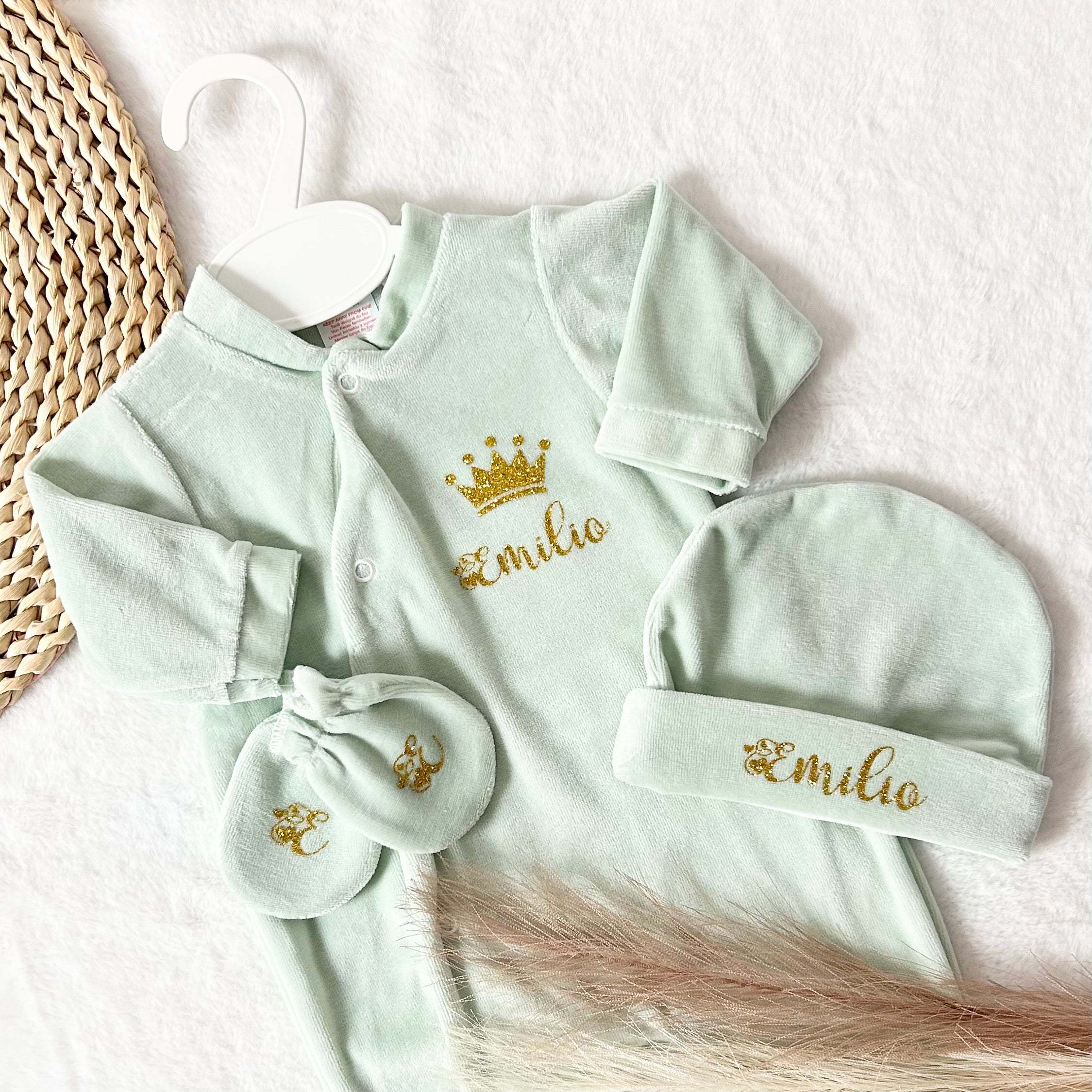 Coffret Pyjama 3pcs - Velours (9 couleurs)