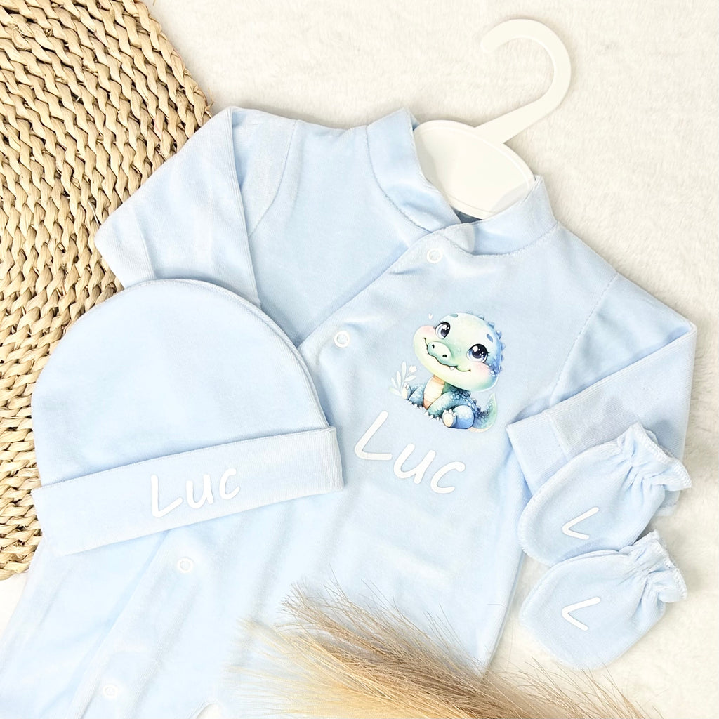 Coffret Pyjama 3pcs - Velours (9 couleurs)