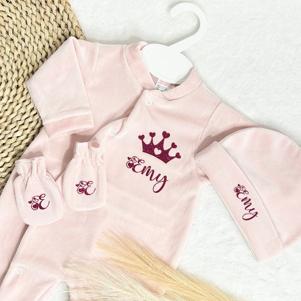 Coffret Pyjama 3pcs - Velours (9 couleurs)