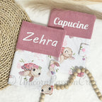 Carnet de Santé Côtelé et Motif Personnalisé