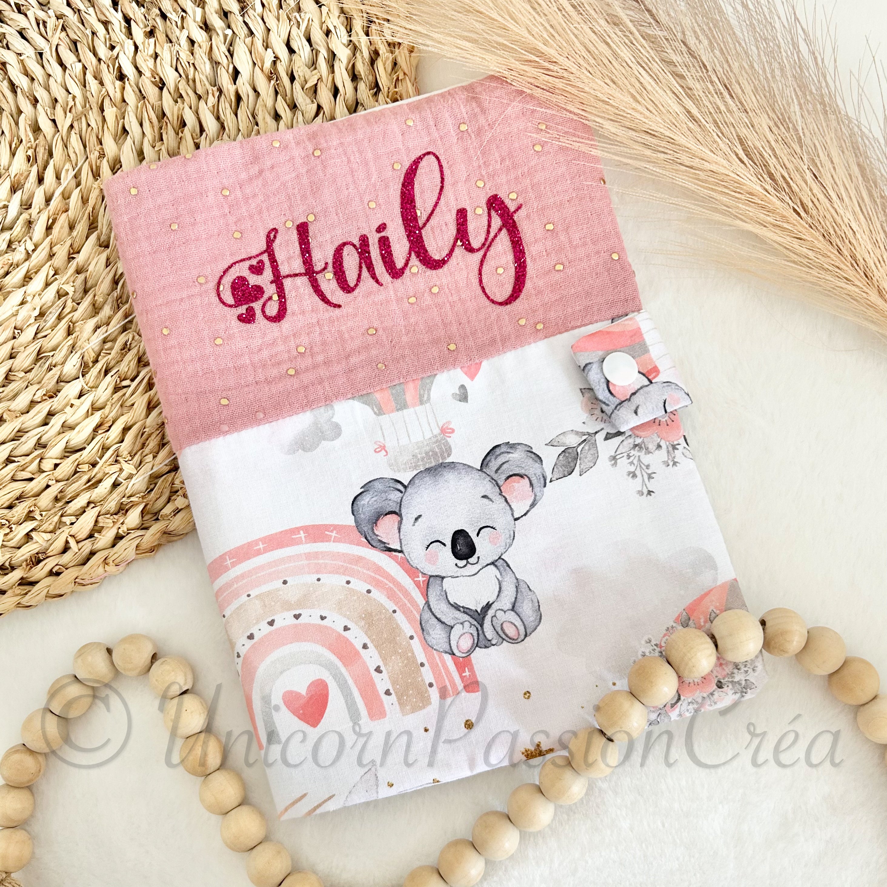 Carnet de Santé Gaze de Coton et Motif Personnalisé