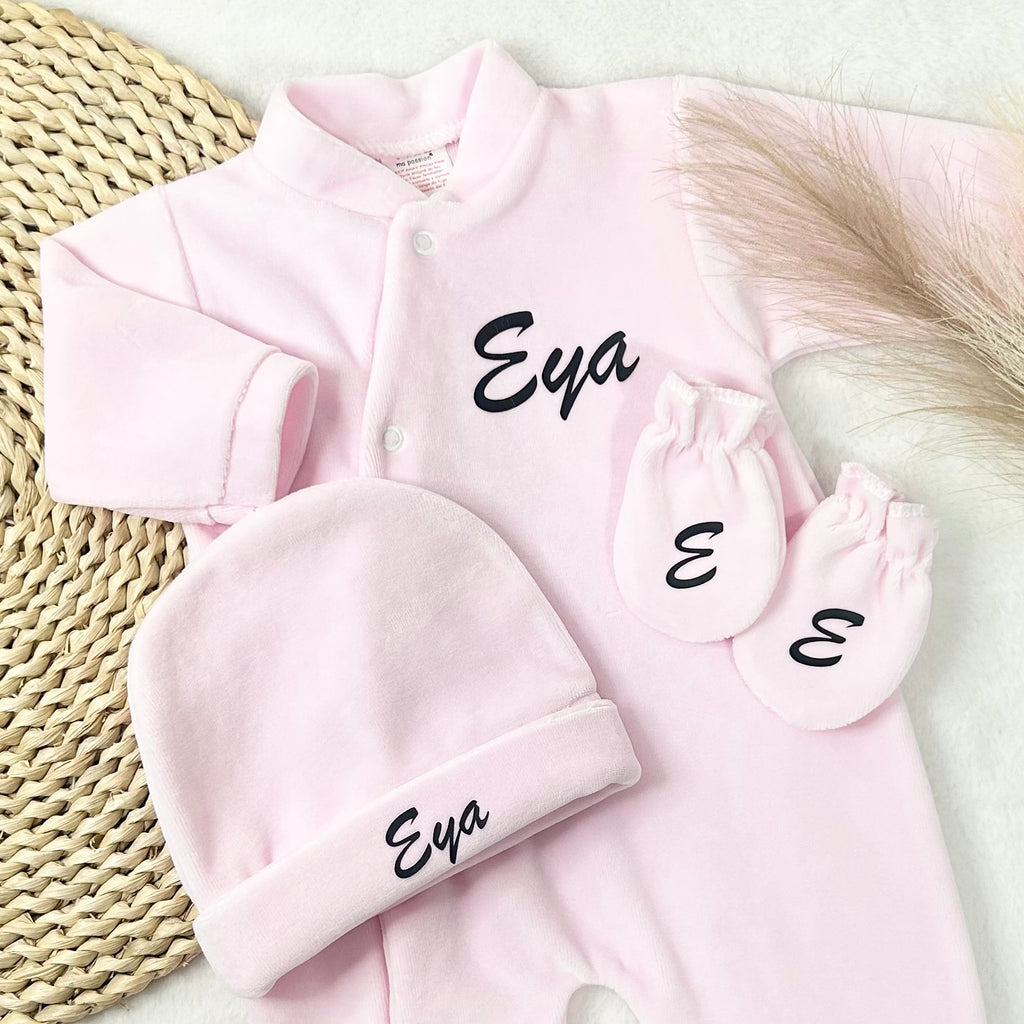 Coffret Pyjama 3pcs - Velours (9 couleurs)