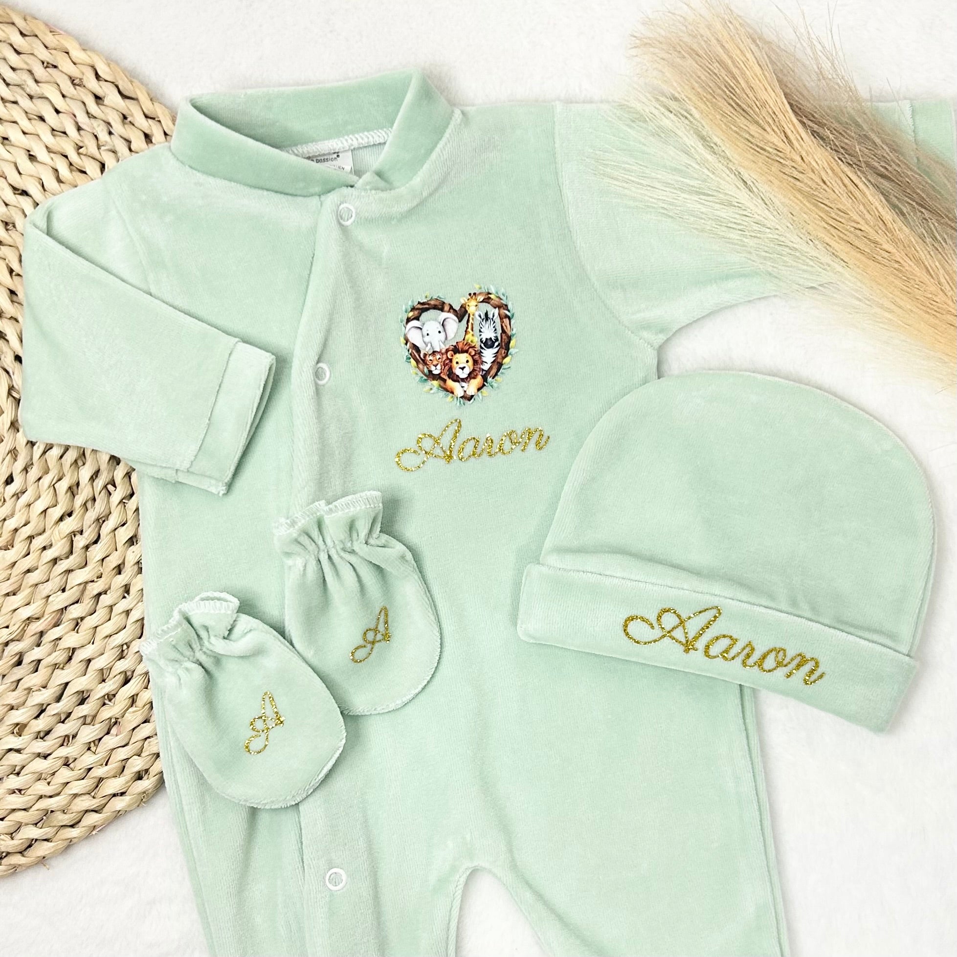 Coffret Pyjama 3pcs - Velours (9 couleurs)