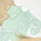 Coffret Pyjama 3pcs - Velours (9 couleurs)