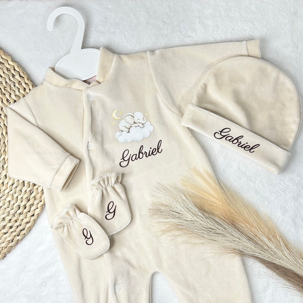 Coffret Pyjama 3pcs - Velours (9 couleurs)