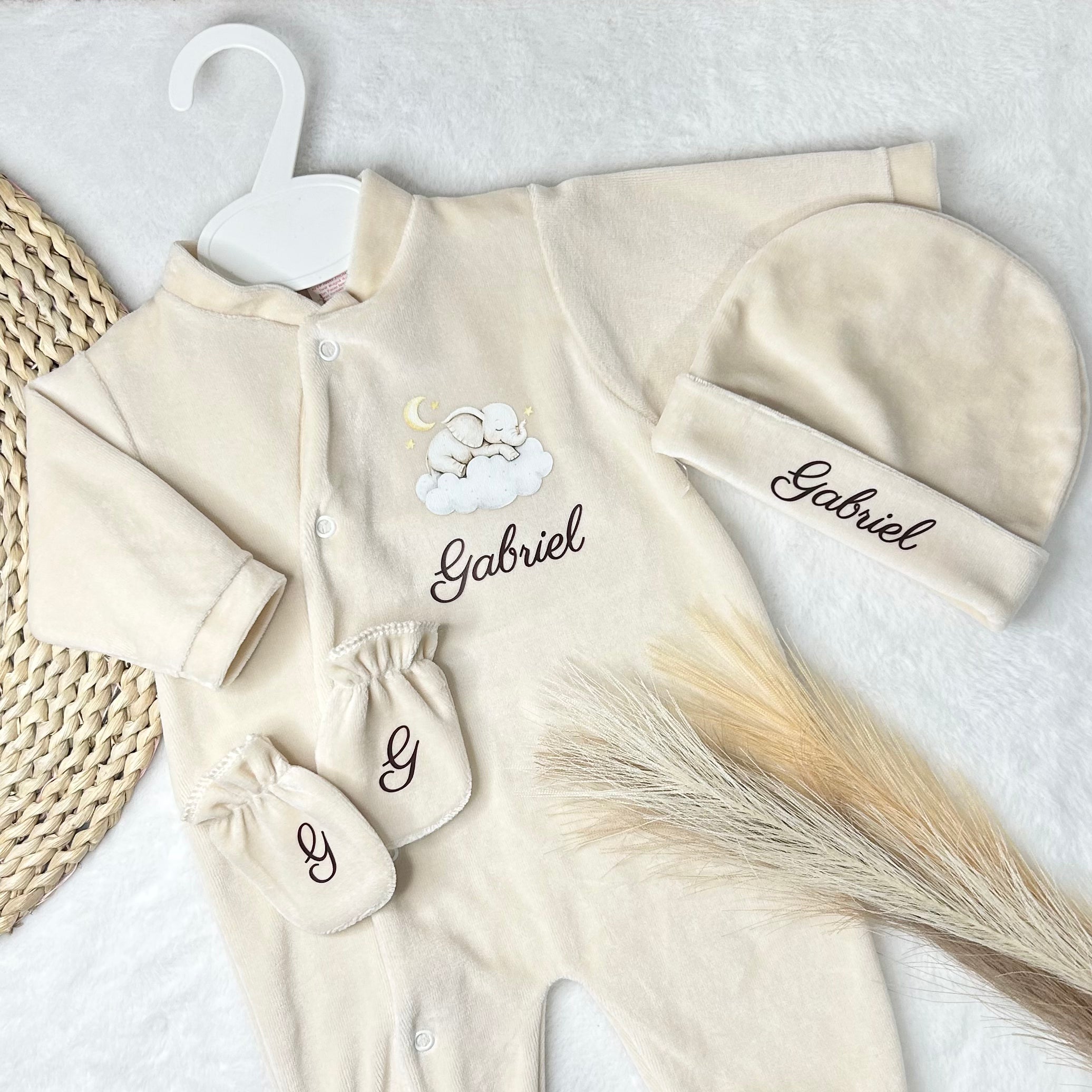 Coffret Pyjama 3pcs - Velours (9 couleurs)