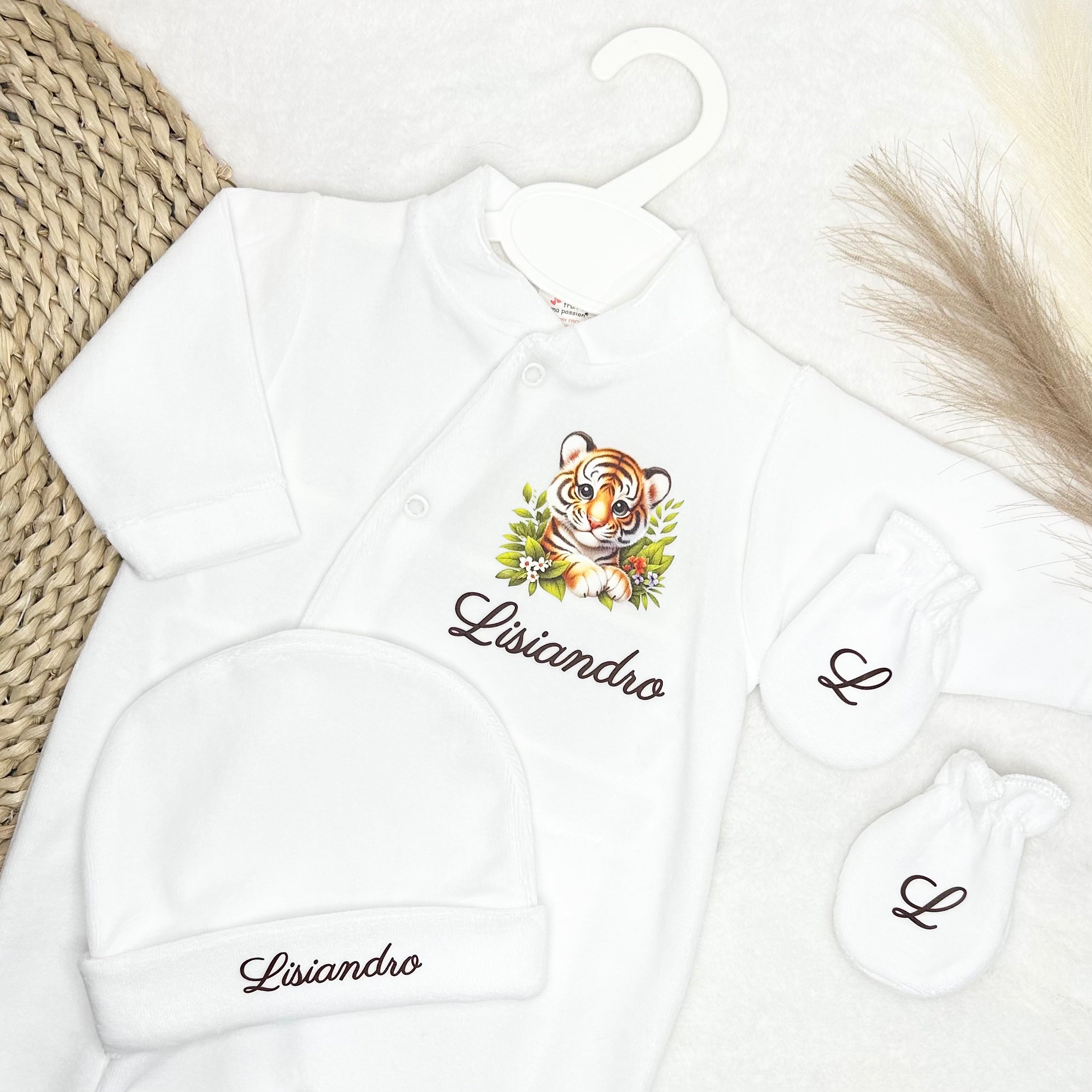 Coffret Pyjama 3pcs - Velours (9 couleurs)
