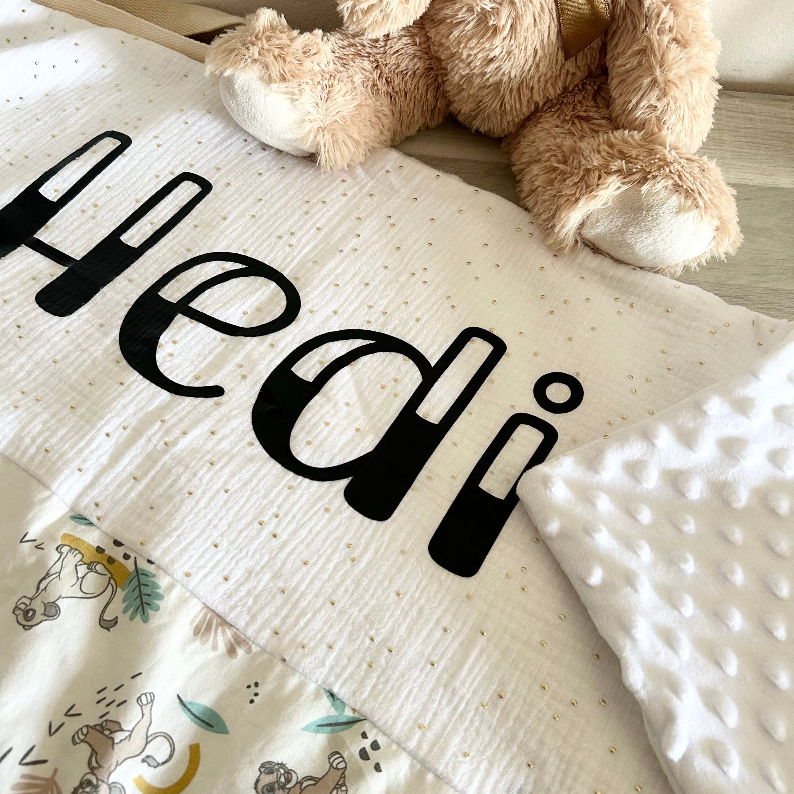 Couverture Gaze et Motif Personnalisée