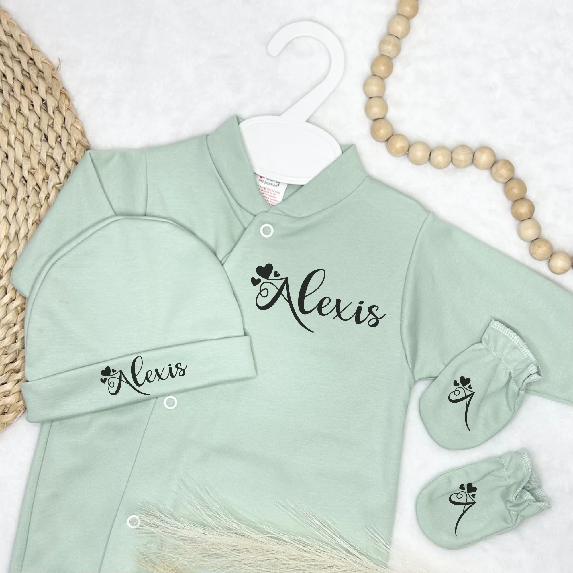 Tenue 3pcs - Coton (11 couleurs)