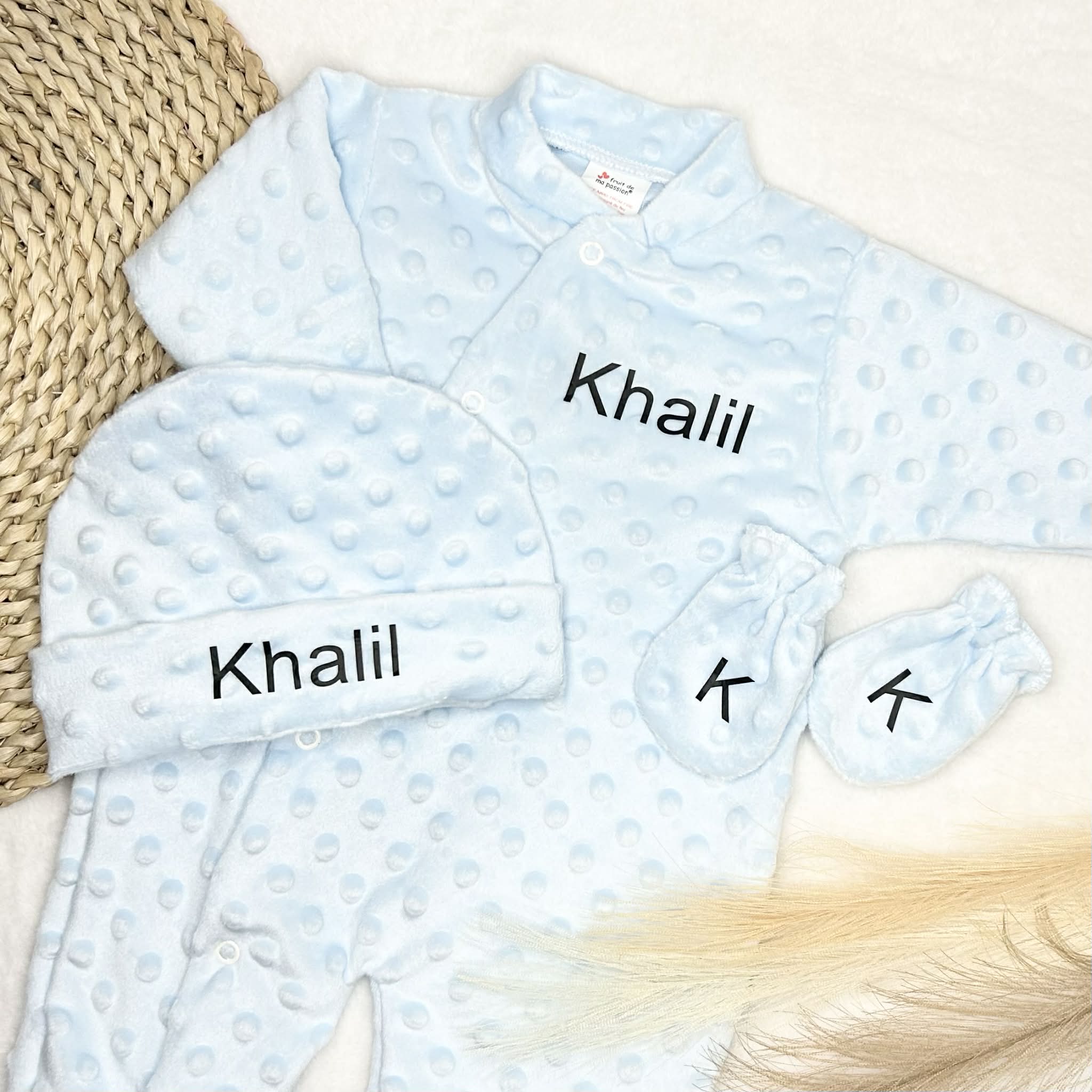 Coffret Pyjama 3pcs - Bulle (11 couleurs)