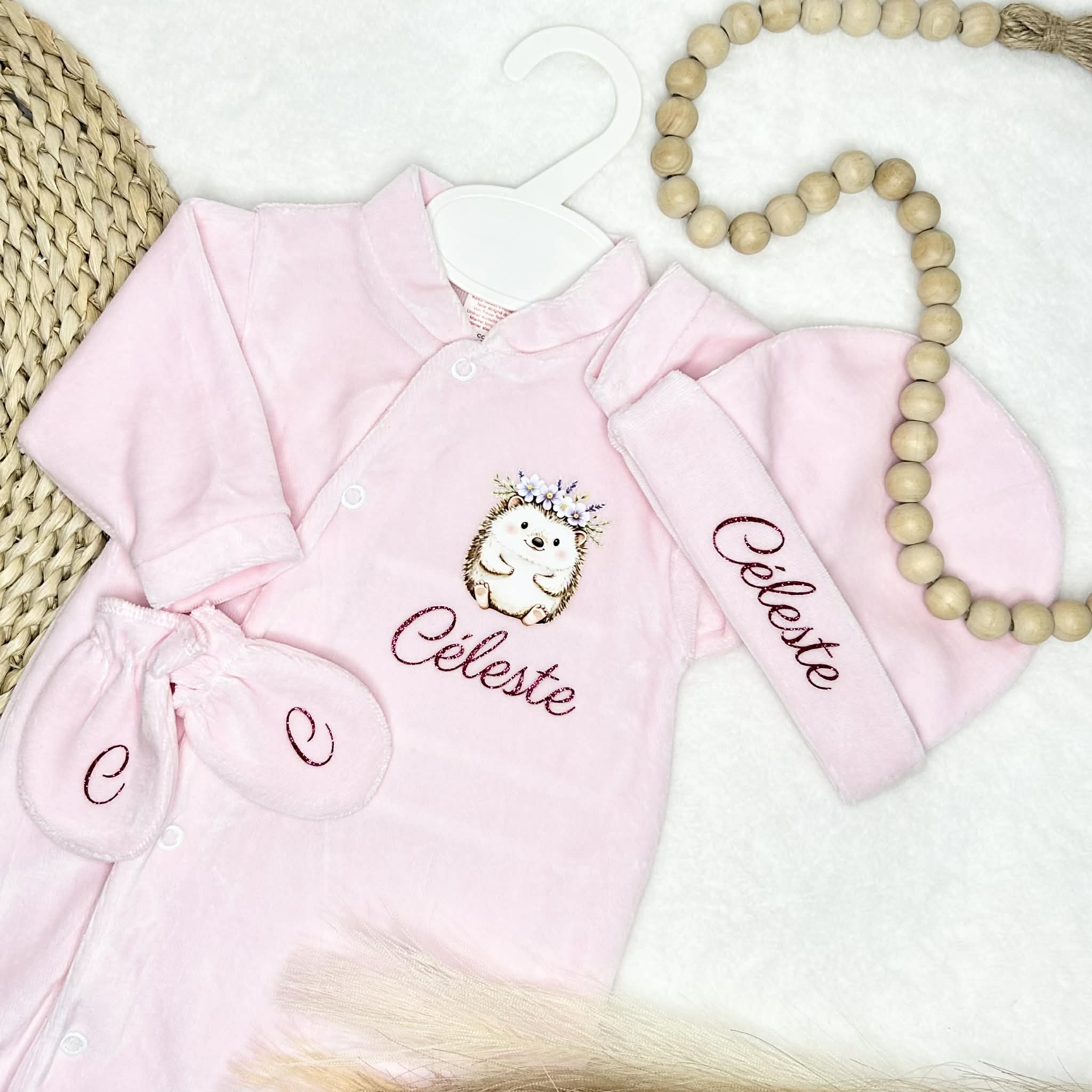 Coffret Pyjama 3pcs - Velours (9 couleurs)