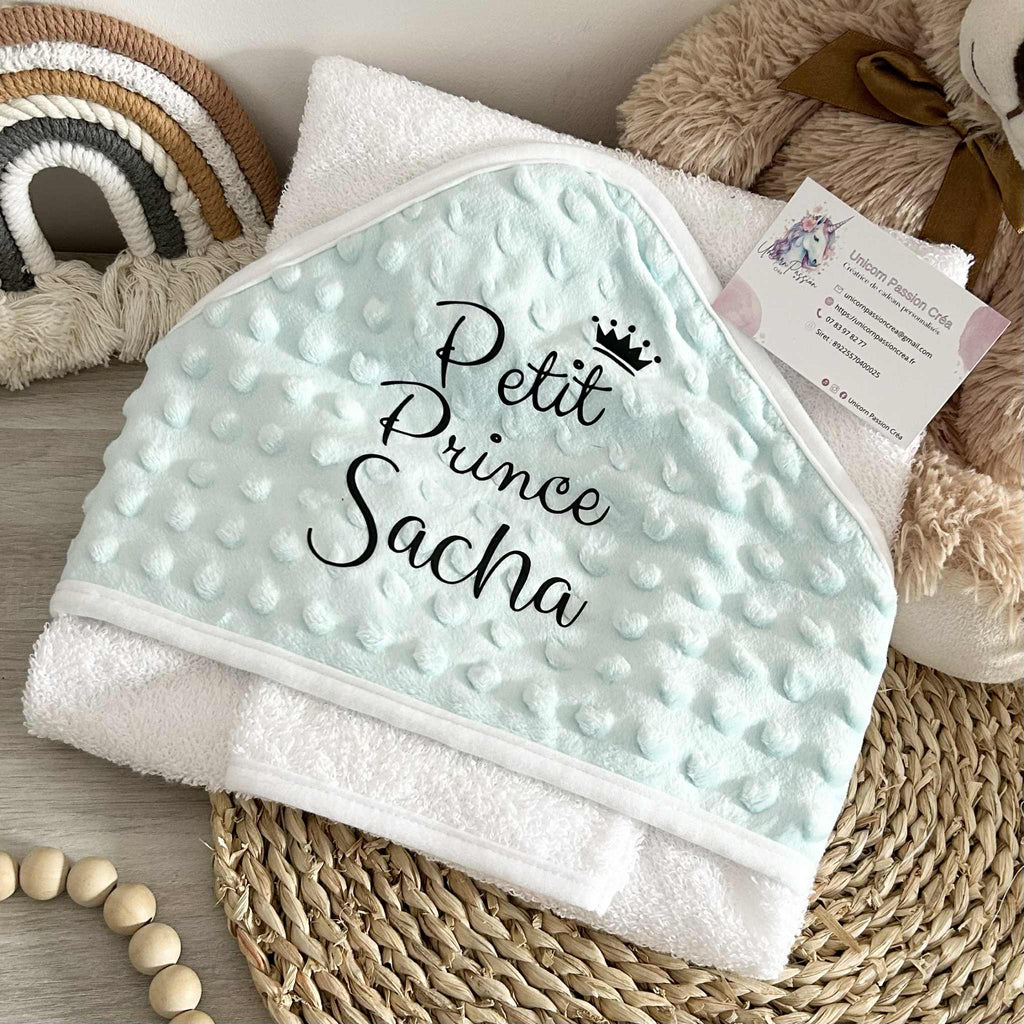 Cape de Bain Minky Personnalisée