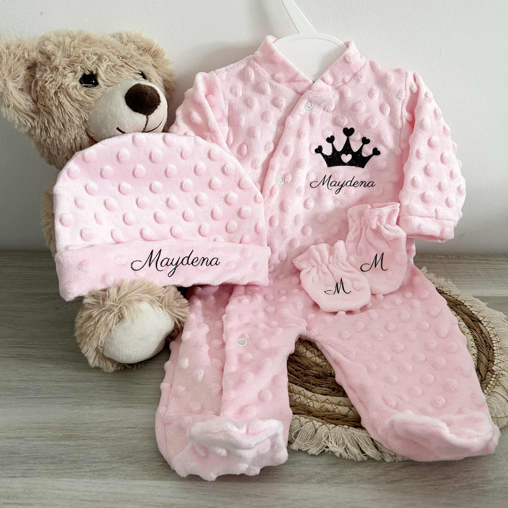 Coffret Pyjama Minky 3pcs Personnalisé