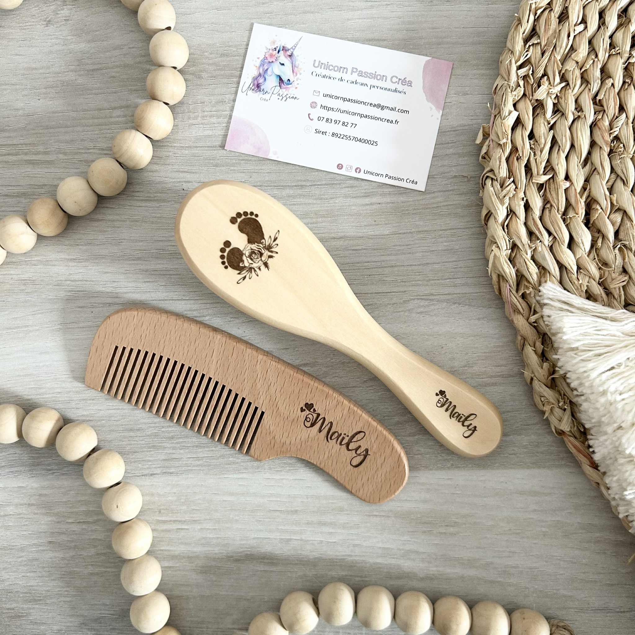 Coffret Brosse & Peigne Personnalisé
