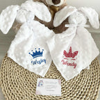 Doudou Lapin Minky à Personnaliser (Plusieurs Couleurs)