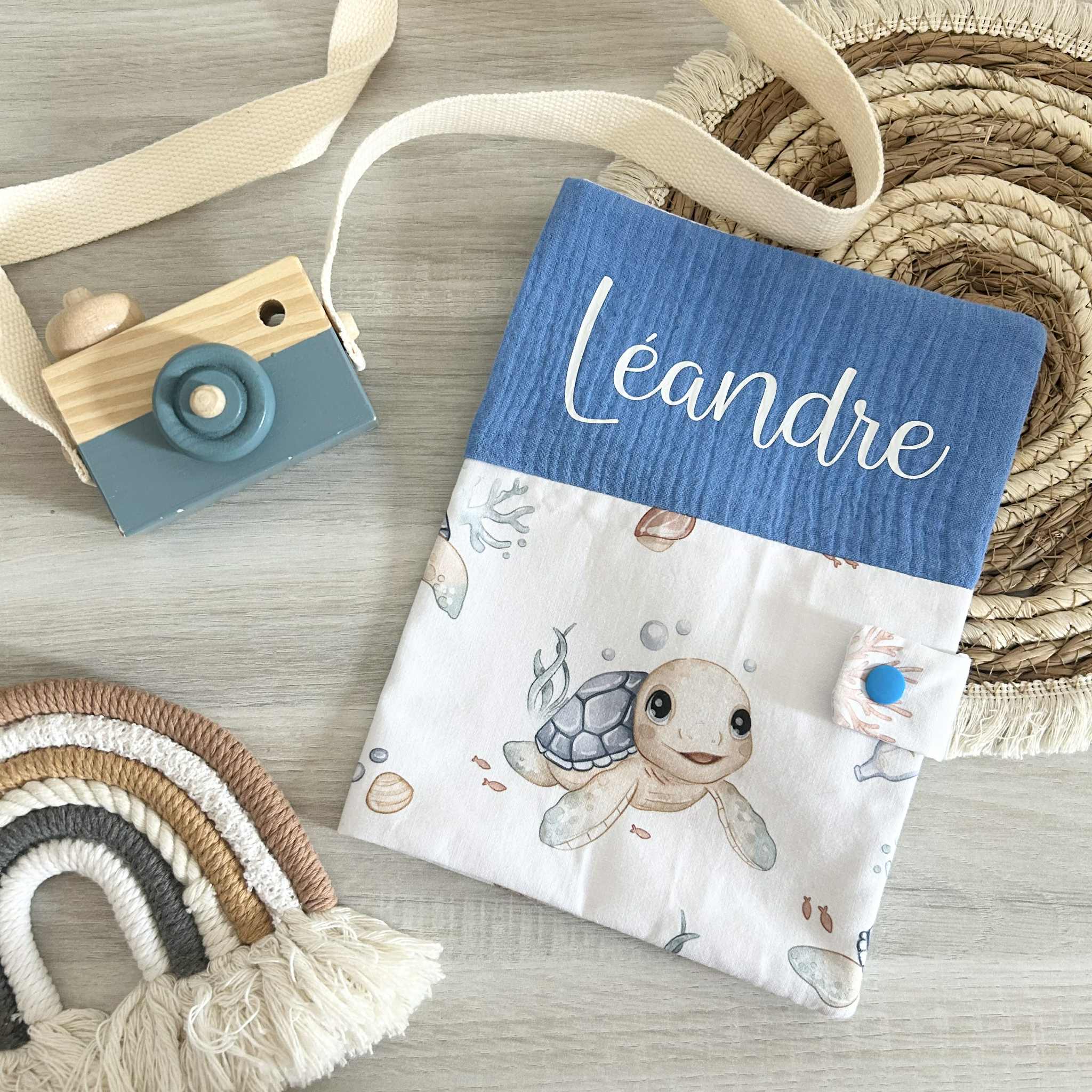 Carnet de Santé Gaze de Coton et Motif Personnalisé