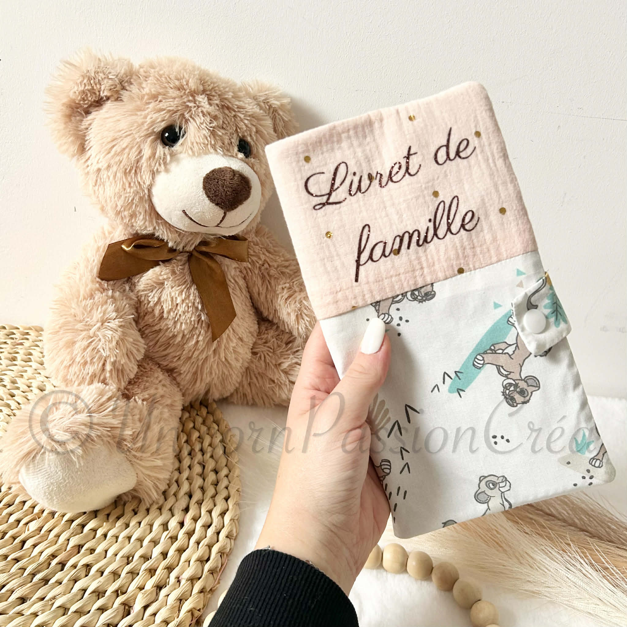 Livret de Famille Gaze de Coton Personnalisé