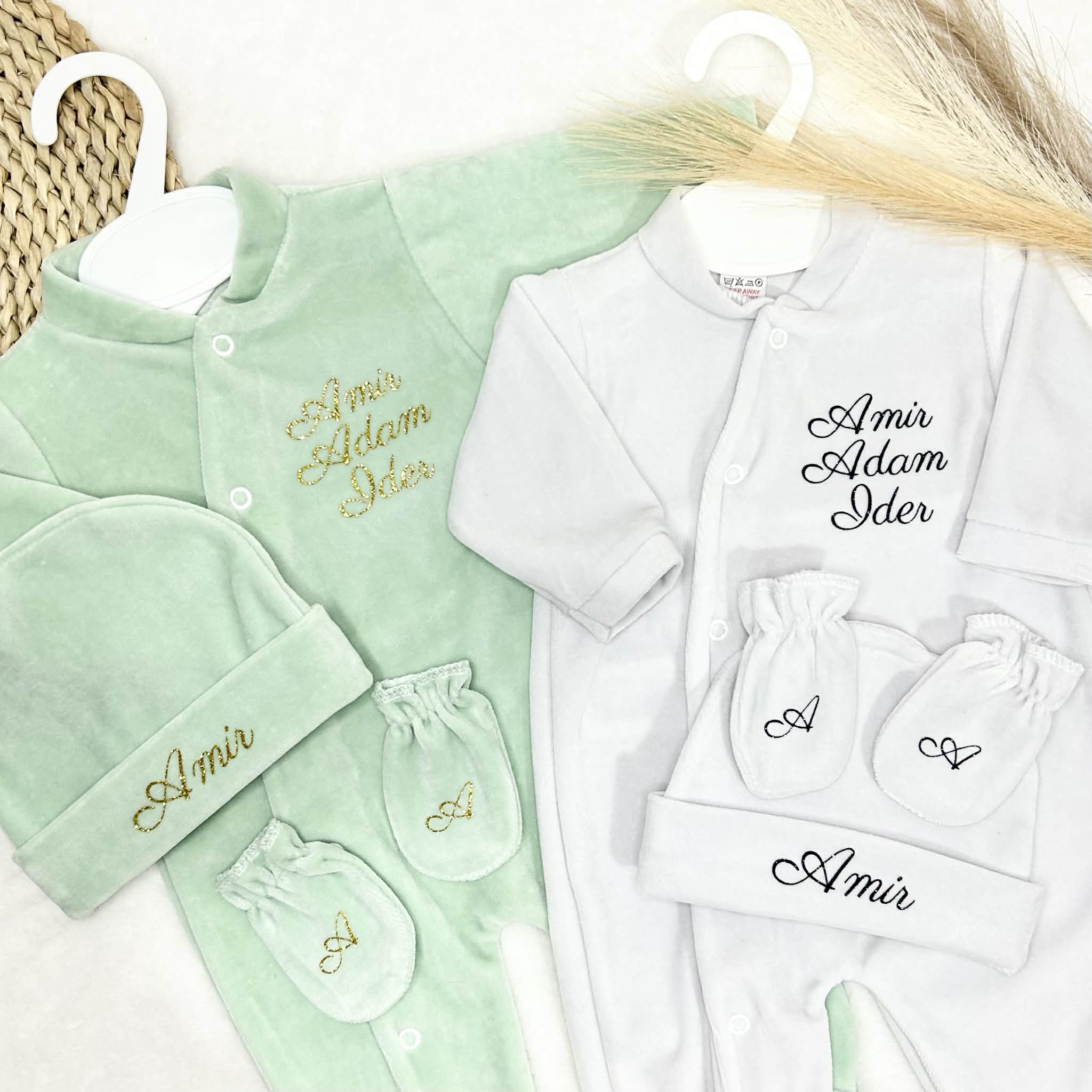 Coffret Pyjama 3pcs - Velours (9 couleurs)