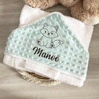 Cape de Bain Minky Personnalisée