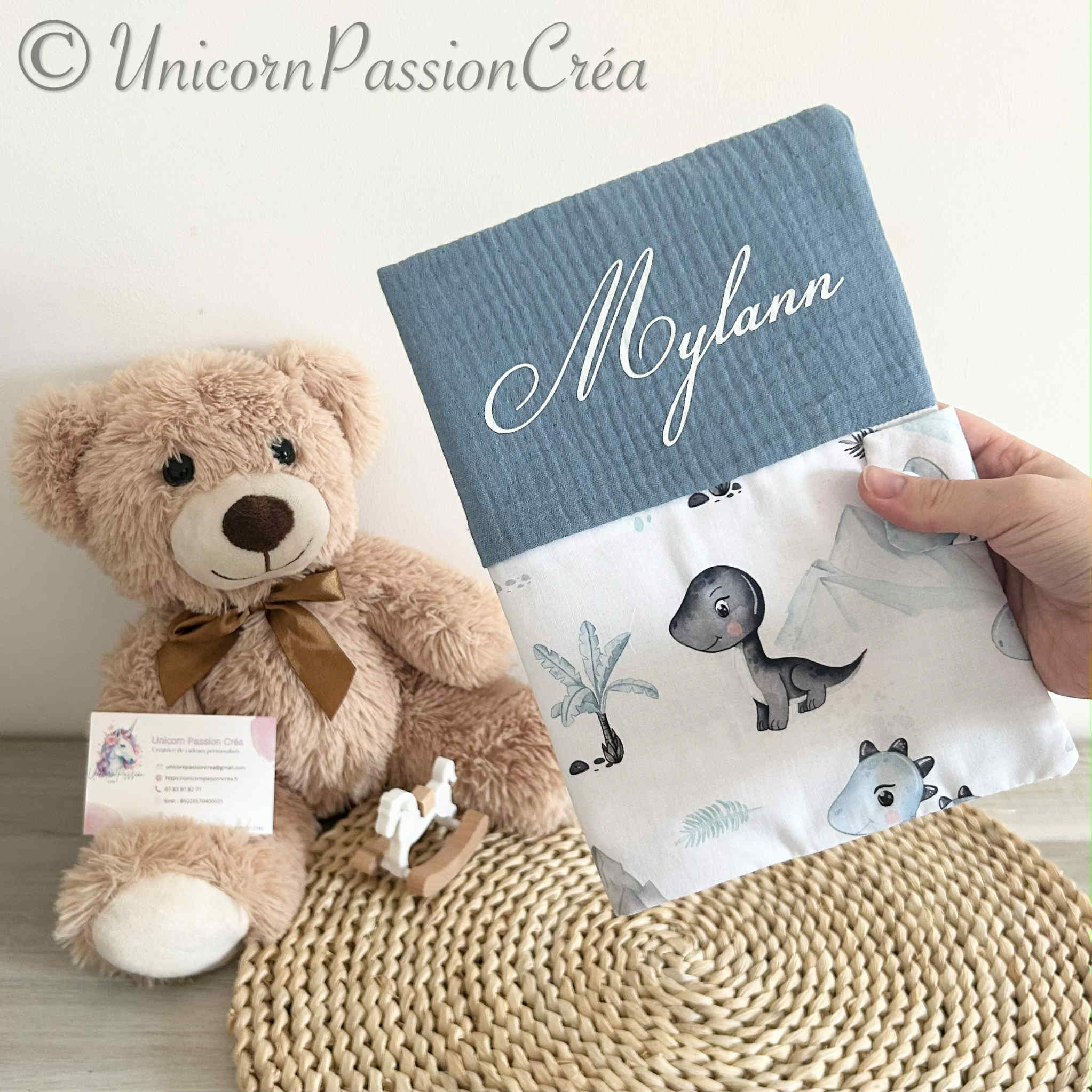 Carnet de Santé Gaze de Coton et Motif Personnalisé